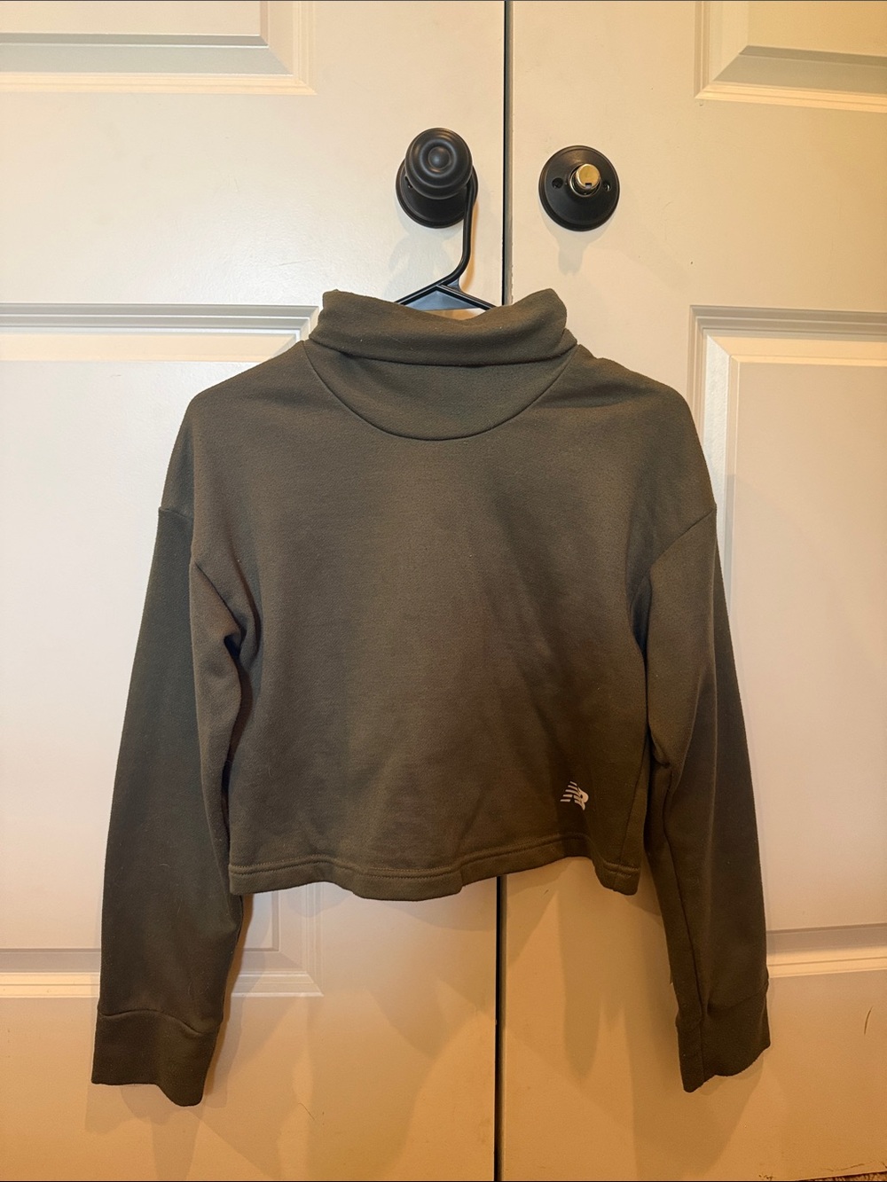 New Balance High Neck Green Sweatshirt-S